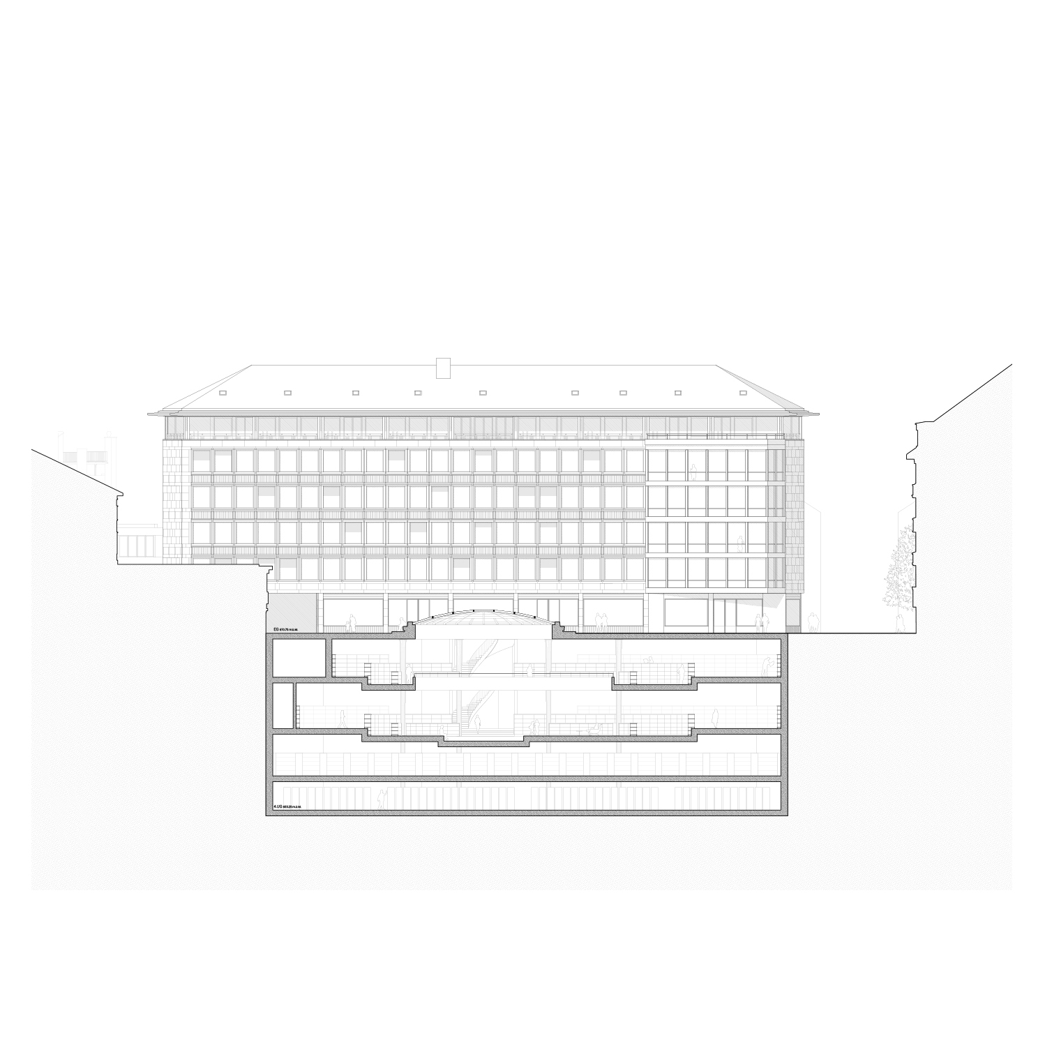 Neubau Bibliotheksgebäude St. Gallen / Flühler Architektur St.Gallen Herisau